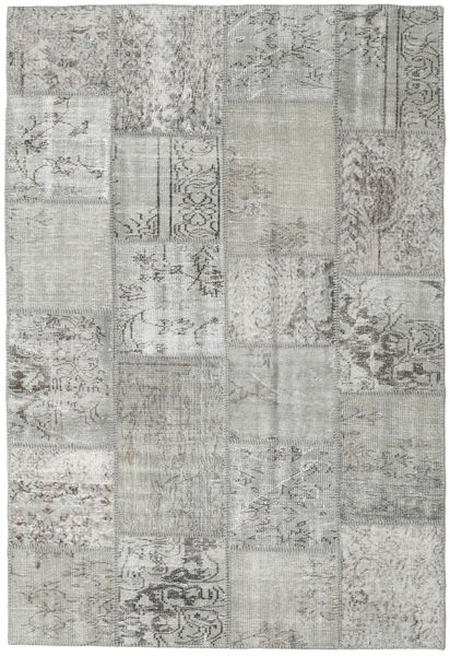 Patchwork Rug 158X231 Authentic
 Modern Handknotted Light Grey (Wool, Turkey)