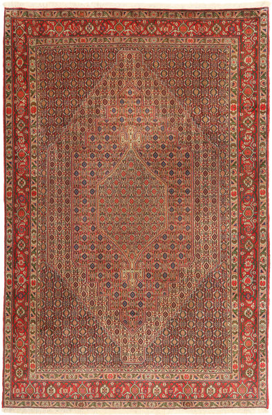 Senneh Rug 200X300 Authentic
 Oriental Handknotted Dark Red/Brown (Wool, Persia/Iran)