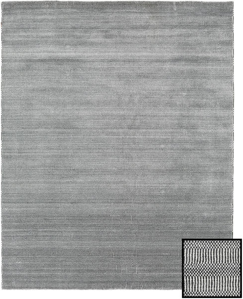 Bamboo Grass - Black_ Grey Rug 190X240 Modern Light Grey/Dark Grey (Wool/Bamboo Silk, Turkey)