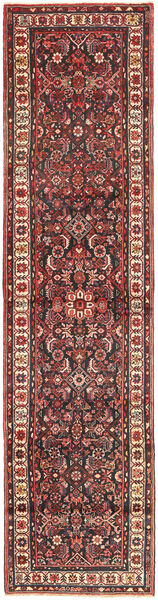 Hamadan Teppe 103X412 Ekte Orientalsk Håndknyttet Teppeløpere Brun/Mørk Brun (Ull, Persia/Iran)