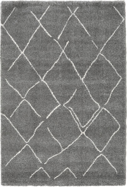 샤기 Agadir - 회색/황백색 러그 200X300 모던 다크 그레이 ( 터키)