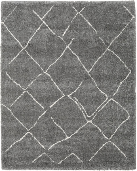 샤기 Agadir - 회색/황백색 러그 240X300 모던 다크 그레이/라이트 그레이 ( 터키)