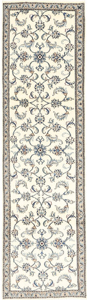 Nain 러그 79X292 정품
 오리엔탈 수제 복도용 러너
 베이지/라이트 그레이 (울, 페르시아/이란)