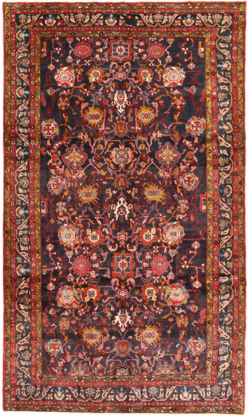 Hamadan Dywan 214X355 Orientalny Tkany Ręcznie Ciemnoczerwony/Brązowy (Wełna, Persja/Iran)