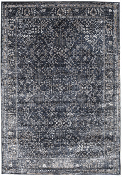 Monza - Cinza Escuro Tapete 140X200 Moderno Cinza Escuro/Azul Escuro ( Turquia)