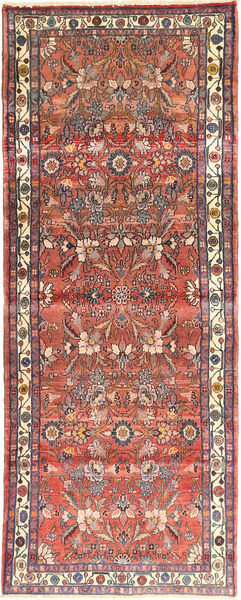 Hamadan Dywan 108X280 Orientalny Tkany Ręcznie Chodnik Jasnobrązowy/Brązowy (Wełna, Persja/Iran)