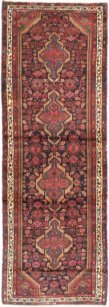 Hamadã Tapete 107X320 Oriental Feito A Mão Tapete Passadeira Vermelho Escuro/Castanho Escuro (Lã, Pérsia/Irão)