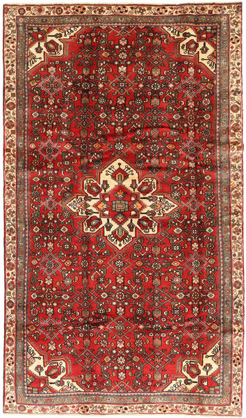 Hosseinabad Tappeto 170X297 Orientale Fatto A Mano Rosso Scuro/Marrone Chiaro (Lana, Persia/Iran)