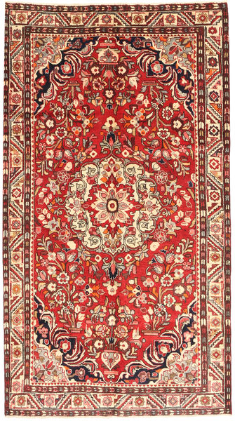 Hamadán Szőnyeg 150X265 Keleti Csomózású Sötétpiros/Bézs (Gyapjú, Perzsia/Irán)