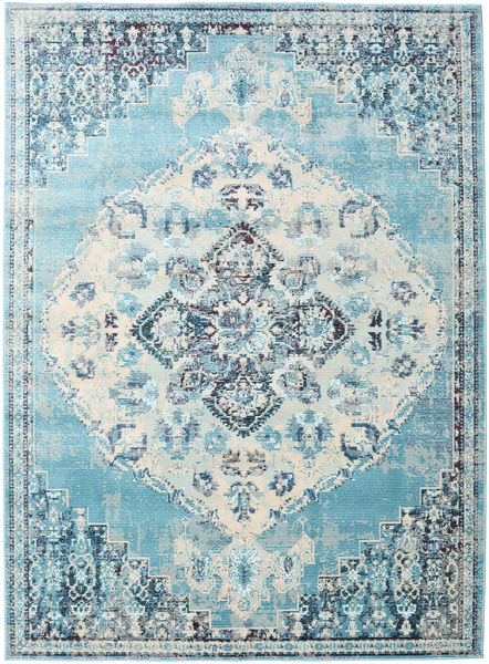 Turid - 파란색 러그 160X230 모던 라이트 블루/화이트/크림 ( 터키)