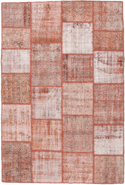 Patchwork Χαλι 156X233 Σύγχρονα Χειροποιητο Ανοιχτό Ροζ/Καφέ (Μαλλί, Τουρκικά)