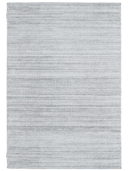 Bamboo Silk Loom - Grey Rug 140X200 Modern Light Grey/White/Creme ( India)