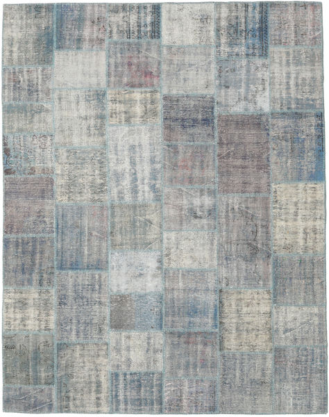 Patchwork Rug 241X305 Authentic
 Modern Handknotted Light Grey/Turquoise Blue (Wool, Turkey)