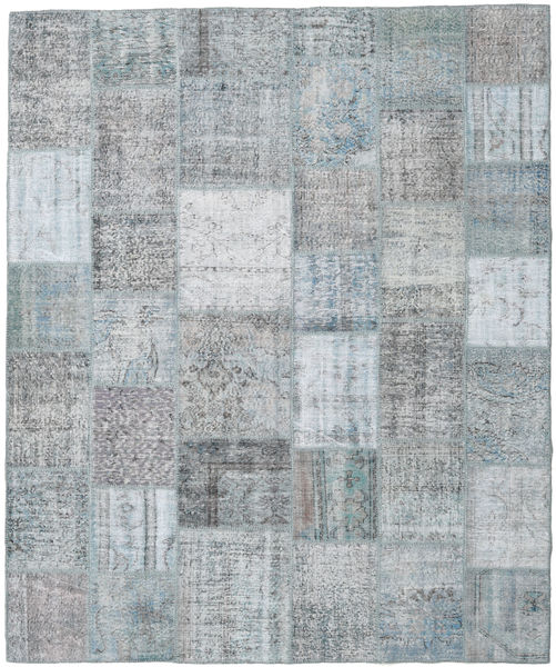パッチワーク 絨毯 251X302 モダン 手織り 薄い灰色 大きな (ウール, トルコ)