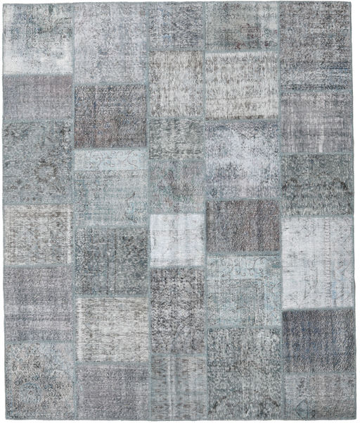 Patchwork Sag 248X295 Autentični
 Moderni Ručno Uzlan Svjetlosiva/Svjetloplava (Vuna, Turska)