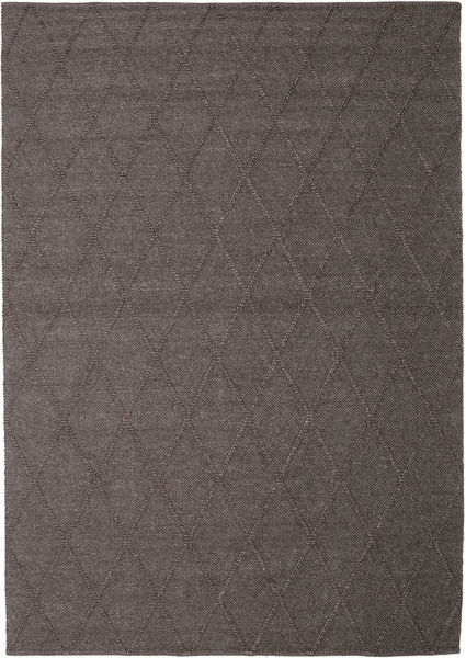 Svea - 濃い茶色 絨毯 250X350 モダン 手織り 紺色の/薄い灰色 大きな (ウール, インド)