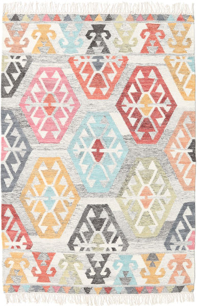 Mayor - Multi Matto 120X180 Moderni Käsinkudottu Vaaleanharmaa/Valkoinen/Creme (Villa, Intia)