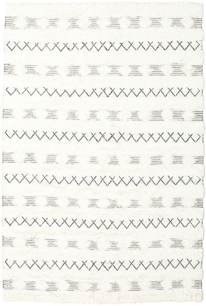 Shedir - White Koberec 200X300 Moderní Ruční Tkaní Béžová/Bílý/Krém (Vlna, Indie)