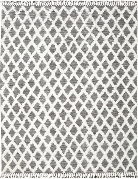 Inez - Mørkebrun/Hvid Tæppe 250X350 Ægte Moderne Håndvævet Lysegrå/Hvid/Creme/Beige Stort (Uld, Indien)