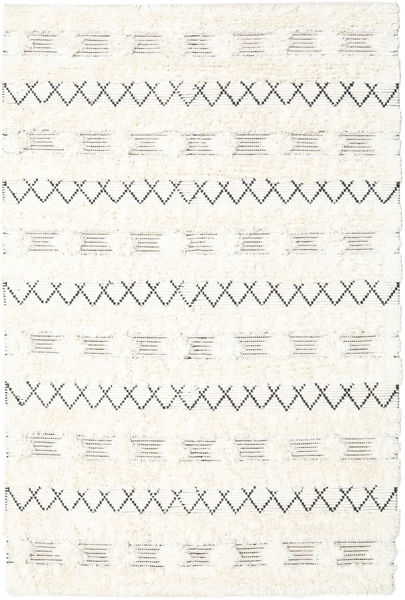 Shedir - Vit Matta 160X230 Äkta Modern Handvävd Beige/Vit/Cremefärgad (Ull, Indien)