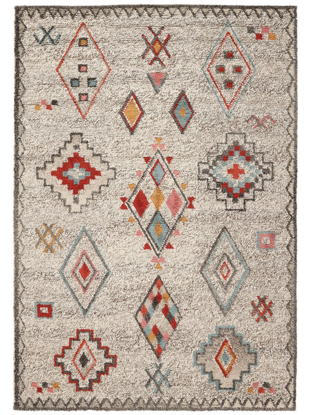 Fatima - Multi Vloerkleed 250X350 Echt Modern Handgeweven Lichtgrijs/Beige Groot (Wol, India)