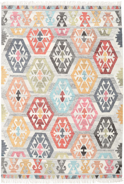 Mayor - Multi Tapijt 210X290 Echt Modern Handgeweven Lichtgrijs/Wit/Creme (Wol, India)