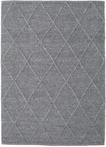 Svea - Kulgrå Tæppe 140X200 Ægte Moderne Håndvævet Mørkegrå/Lyslilla (Uld, Indien)
