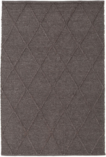 Svea - Castanho Escuro Tapete 140X200 Moderno Tecidos À Mão Azul Escuro/Cinza Escuro/Castanho Escuro/Cinzento Claro (Lã, Índia)