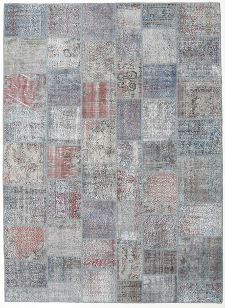 Patchwork Tapete 250X343 Moderno Feito A Mão Lilás/Cinzento Claro Grande (Lã, Turquia)