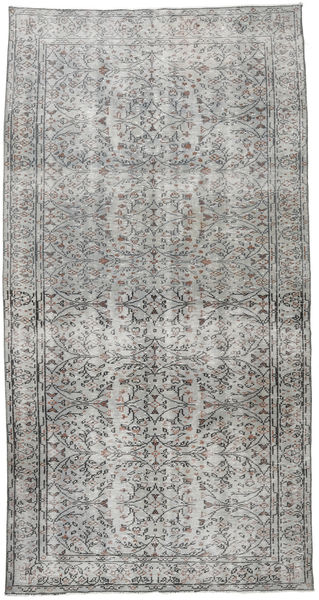 Colored Vintage Matta 145X277 Äkta Modern Handknuten Ljusgrå/Mörkgrå (Ull, Turkiet)