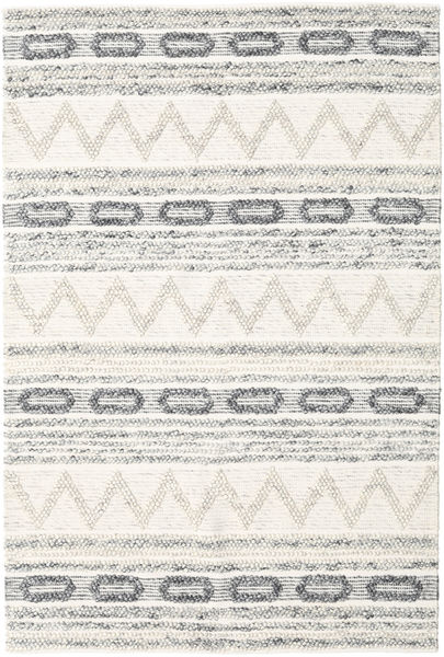 Knut - Gris Mix Tapis 160X230 Moderne Tissé À La Main Gris Clair/Beige (Laine, Inde)
