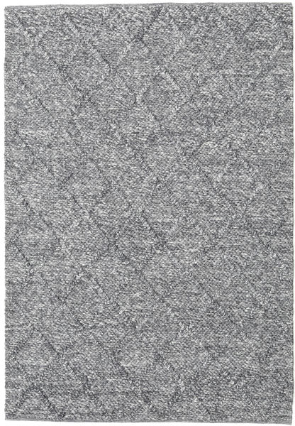 Rut - Ciemnoszary Melange Dywan 140X200 Nowoczesny Tkany Ręcznie Jasnoszary/Jasnofioletowy (Wełna, Indie)