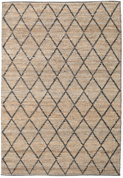 Serena Jute - Natural/Black Rug 300X400 Authentic
 Modern Handwoven Light Brown/Beige Large ( India)