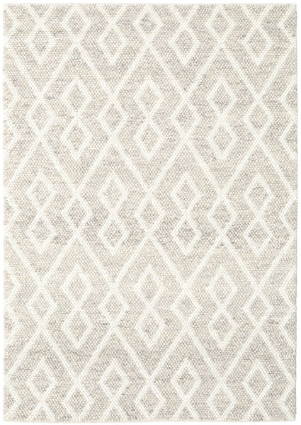 Hudson - Melange Szary Dywan 170X240 Nowoczesny Jasnoszary/Beżowy (Wełna, Indie)