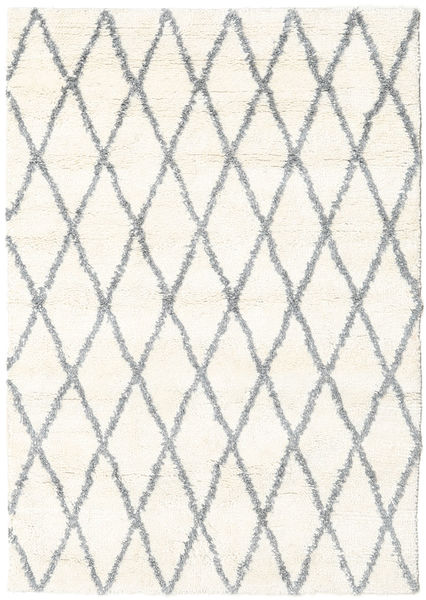 Queens - Gri - Comb. Covor 140X200 Modern Bej/Gri Deschis (Lână, India)