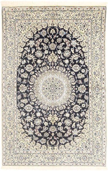 Nain 9La 러그 158X245 정품
 오리엔탈 수제 베이지/라이트 그레이 (울/실크, 페르시아/이란)