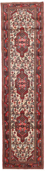 Hamadan Covor 72X268 Orientale Lucrat Manual Maro Închis/Roșu-Închis (Lână, Persia/Iran)