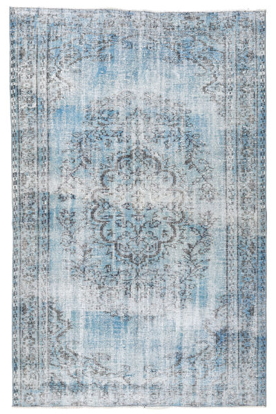 Colored Vintage Teppe 166X253 Ekte Moderne Håndknyttet Lys Blå/Lys Grå/Beige (Ull, Tyrkia)