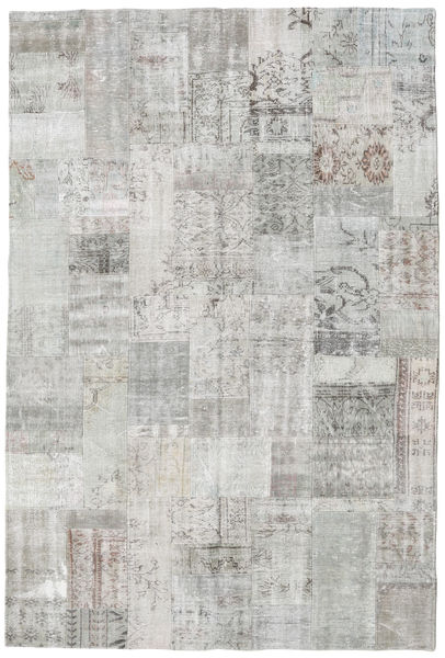 Patchwork Rug 202X301 Authentic
 Modern Handknotted Light Grey/Beige (Wool, Turkey)