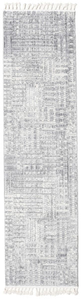 Ambassador - Lys Grå Teppe 80X400 Moderne Teppeløpere Hvit/Creme/Lys Grå ( Tyrkia)