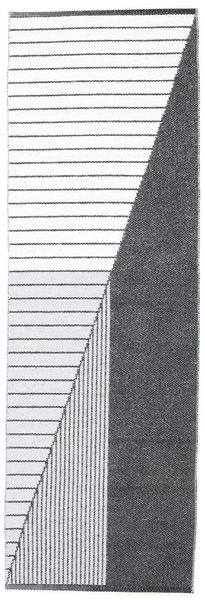 Diagonal - 검정색/회색 러그 70X210 모던 복도용 러너
 베이지/화이트/크림 ( 스웨덴)
