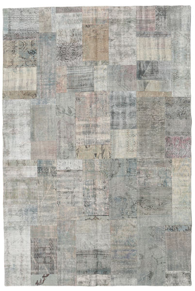 パッチワーク 絨毯 201X299 モダン 手織り 薄い灰色/濃いグレー (ウール, トルコ)