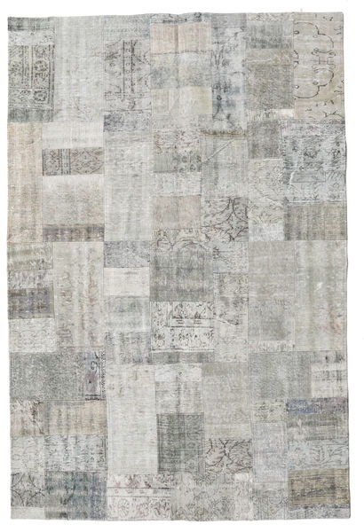 Patchwork Koberec 204X303 Moderní Ručně Tkaný Světle Šedá/Béžová (Vlna, Turecko)