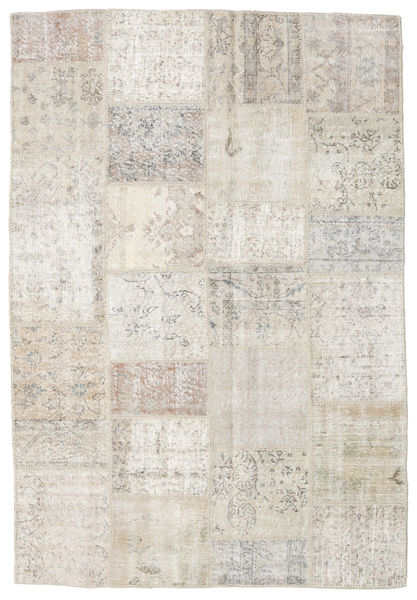 Patchwork Χαλι 156X231 Σύγχρονα Χειροποιητο Ανοιχτό Γκρι (Μαλλί, Τουρκικά)