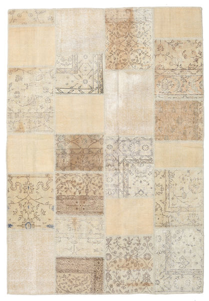 Patchwork 러그 159X230 정품
 모던 수제 라이트 브라운/베이지 (울, 터키)