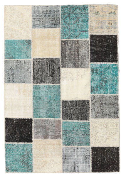 Patchwork Szőnyeg 160X234 Modern Csomózású Bézs/Világosszürke (Gyapjú, Törökország)