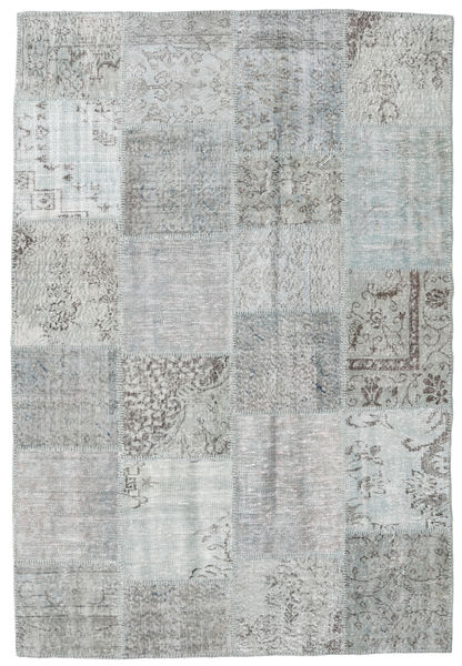 Patchwork Χαλι 158X233 Σύγχρονα Χειροποιητο Ανοιχτό Γκρι/Μπεζ (Μαλλί, Τουρκικά)