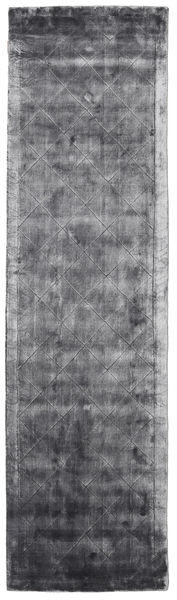 Brooklyn - Stormy Grey Rug 80X300 Modern Hallway Runner
 Dark Grey/Light Purple ( India)