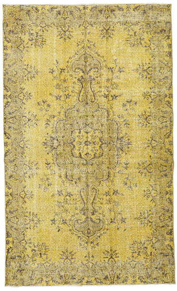 Colored Vintage Rug 162X270 Authentic
 Modern Handknotted Yellow/Olive Green (Wool, Turkey)