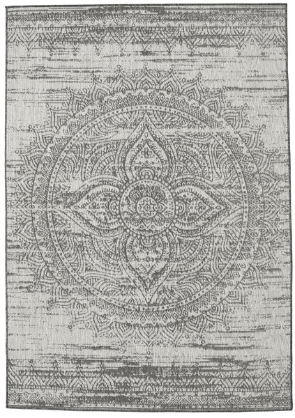 Tapete Mandala - Cinza escuro / Bege RVD20621